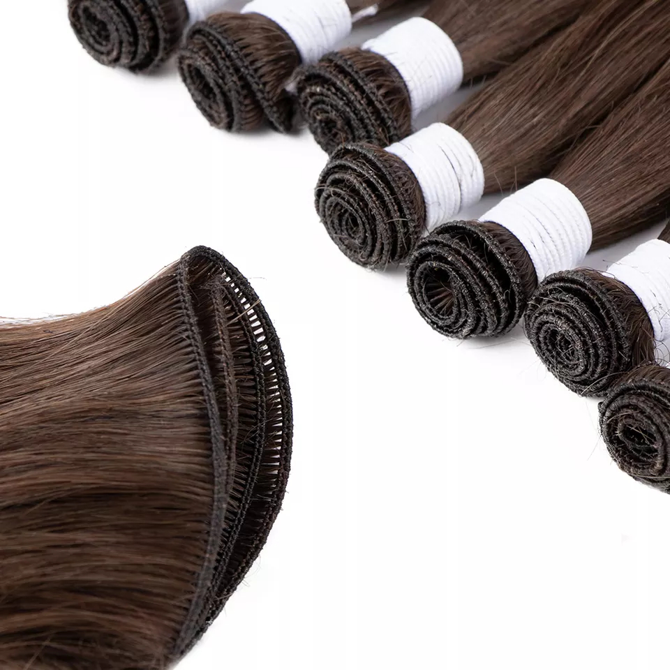 Wholesale European Hand Tied Wefts Remy Hand Tied Weft Human Hand Tied Weft Hair Extension